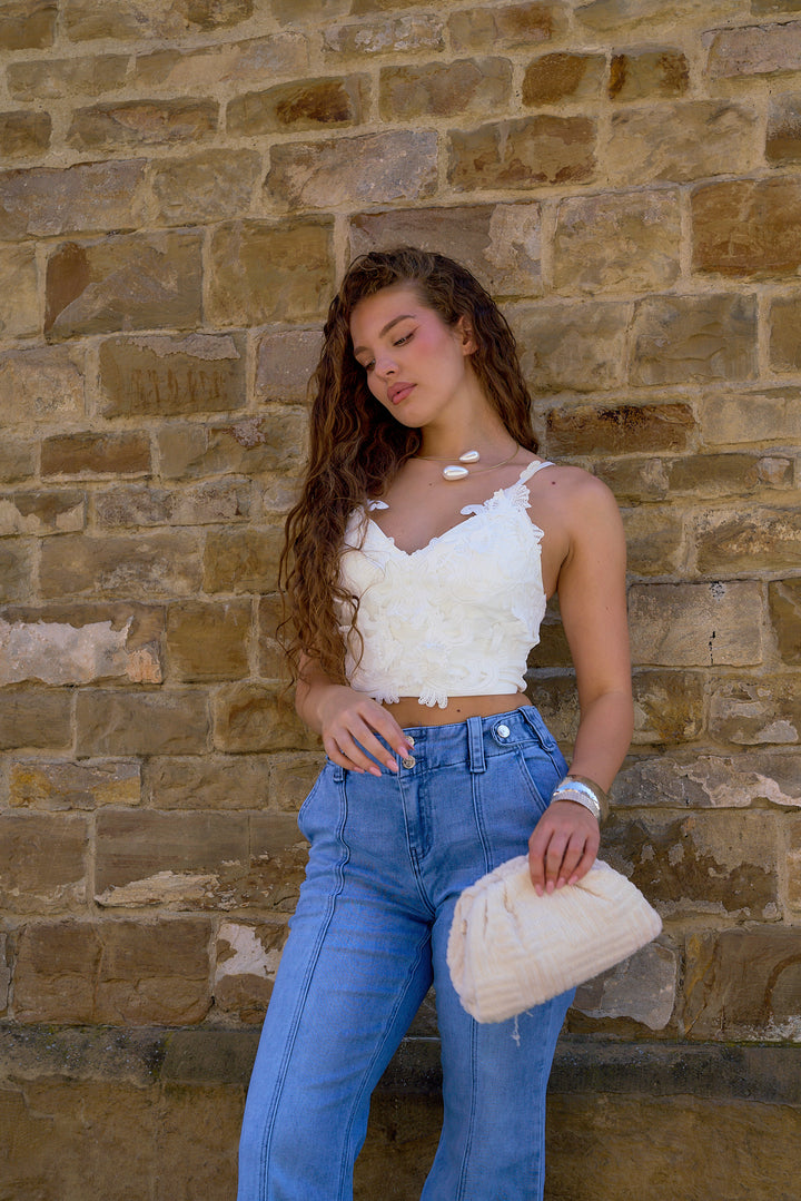 Elena Floral Lace Top