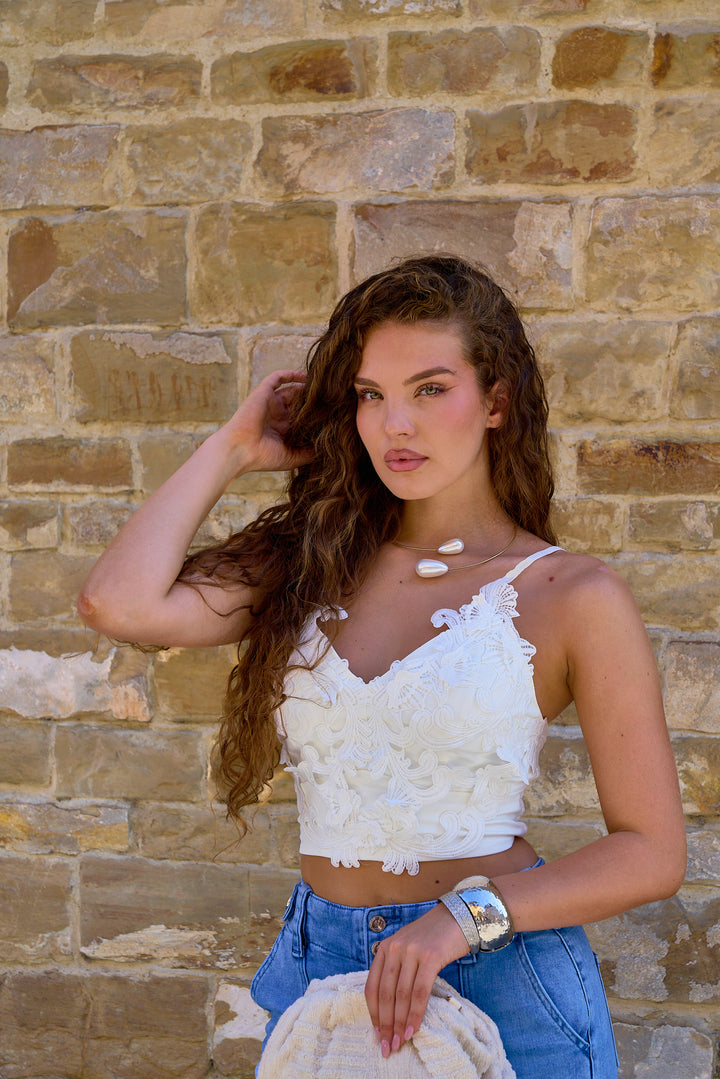 Elena Floral Lace Top