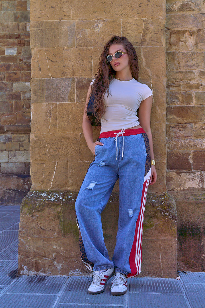 Lara Street Style Track Jeans