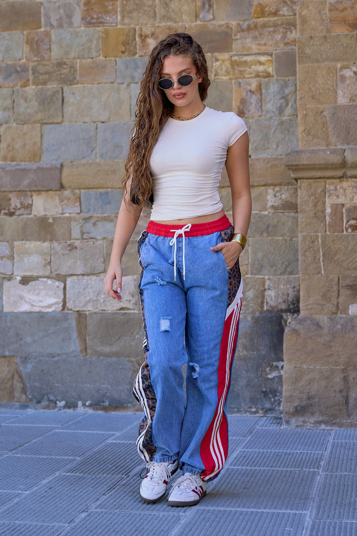Lara Street Style Track Jeans