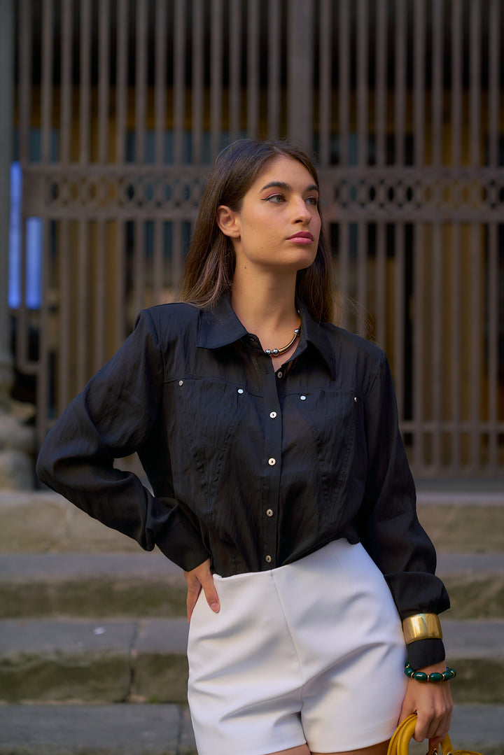 Nadia Classic Satin Blouse