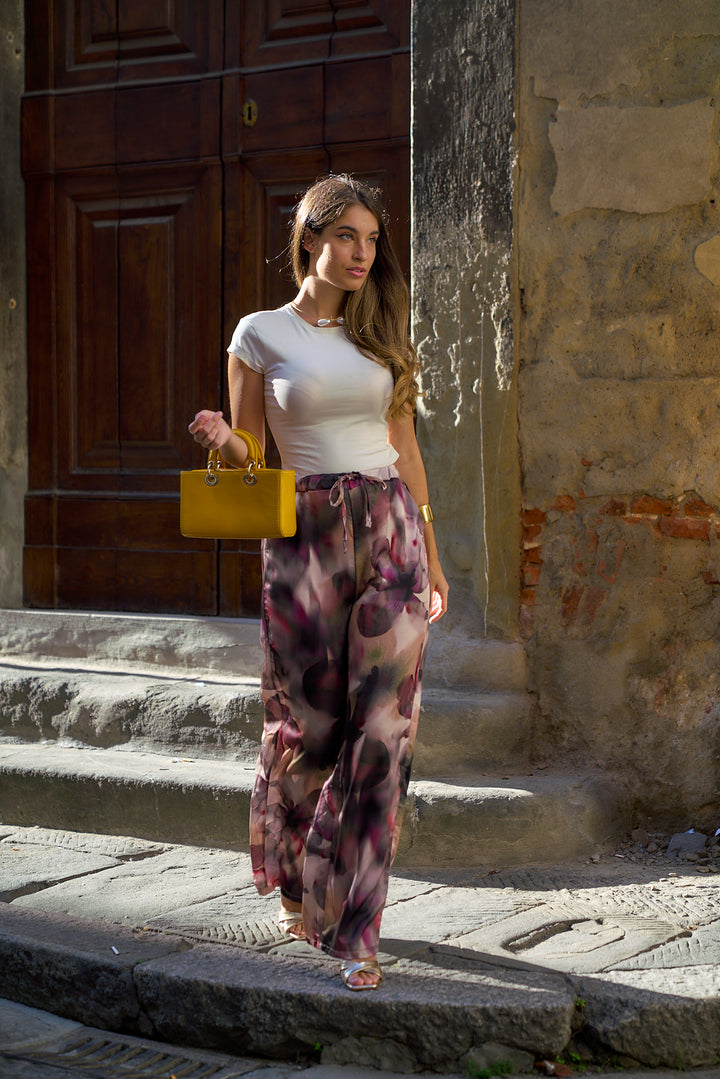 Camille Bloom Print Trousers