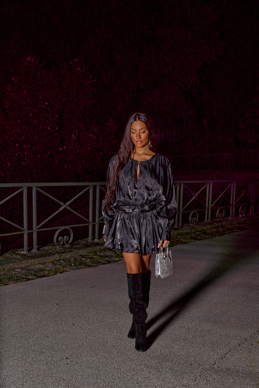 Alessia Satin Mini Dress