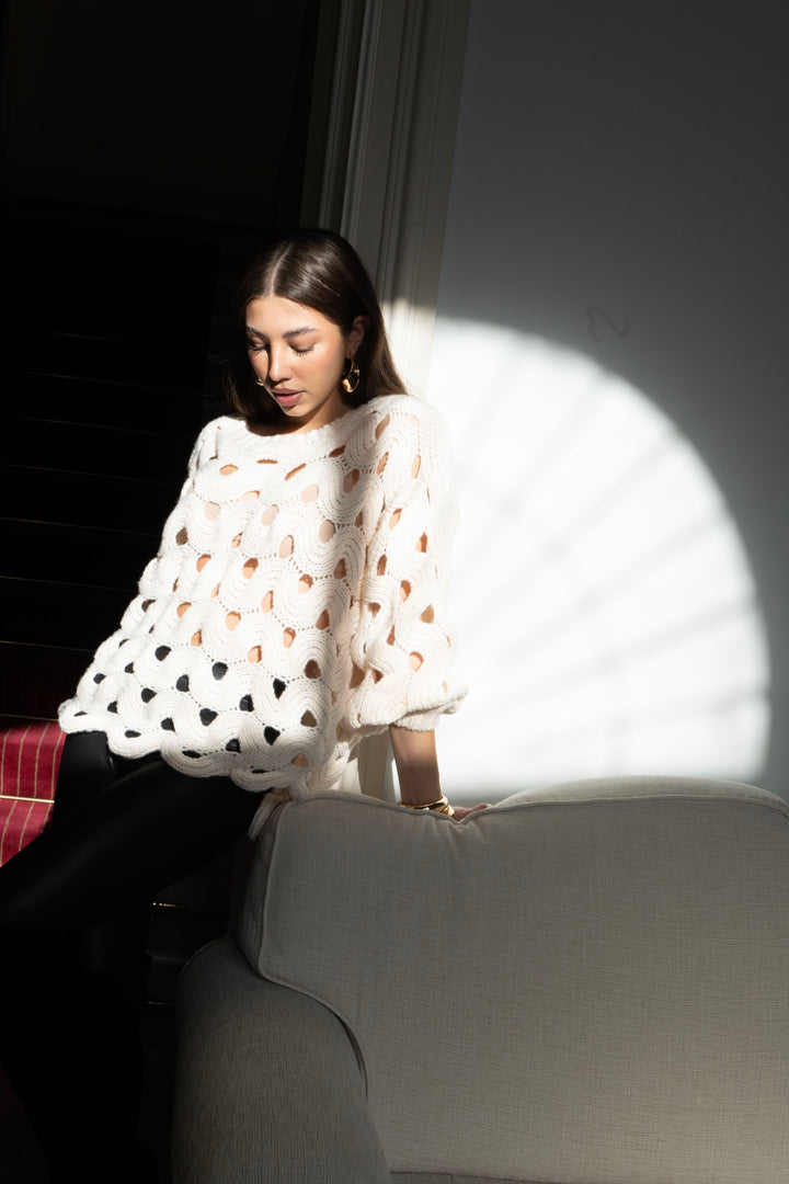 Textured Knit Sweater