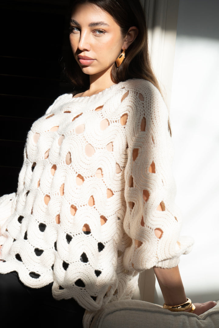 Textured Knit Sweater