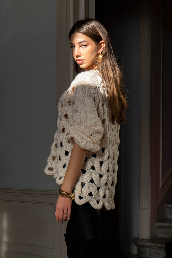 Textured Knit Sweater
