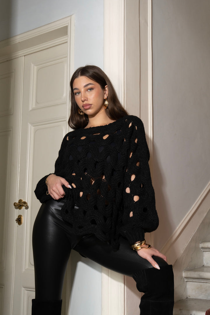 Textured Knit Sweater