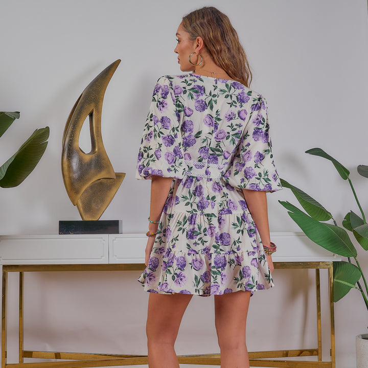 Floral Printed Mini Dress