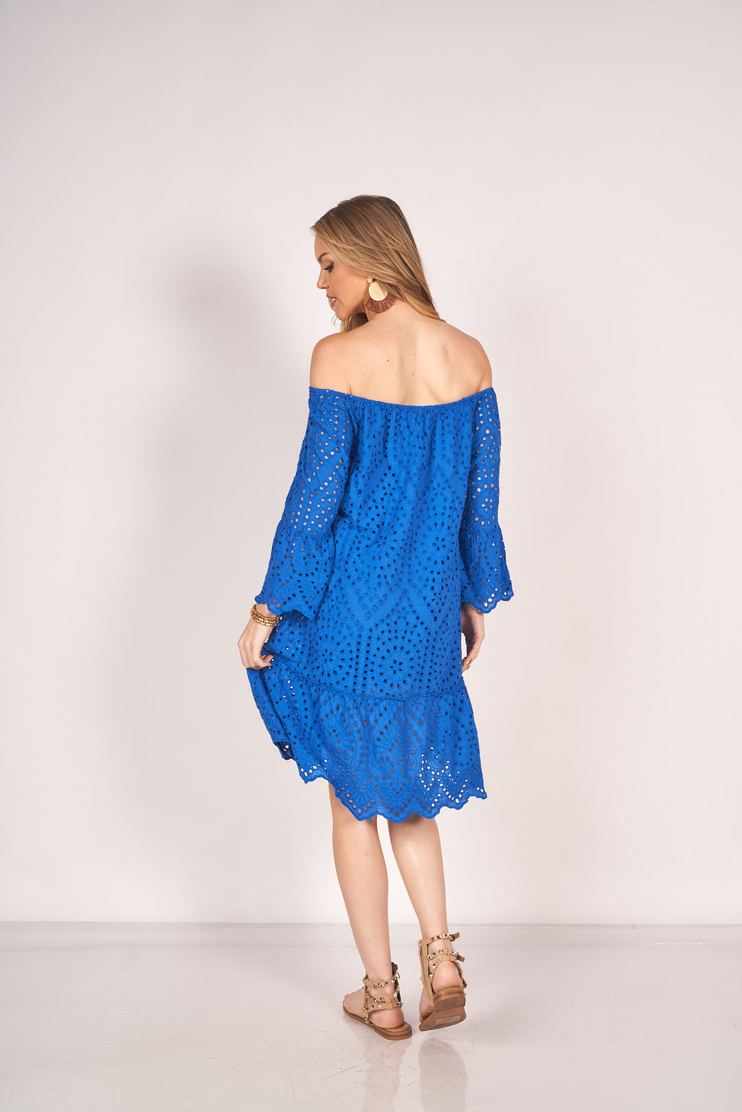 boho 3/4 sleeve dress YueHuiYing 3/4 Sleeve Women's Dress Casual Flowy A-Line Midi Tshirt Dresses with Pockets Crewneck Vocation Boho Beach Sundress