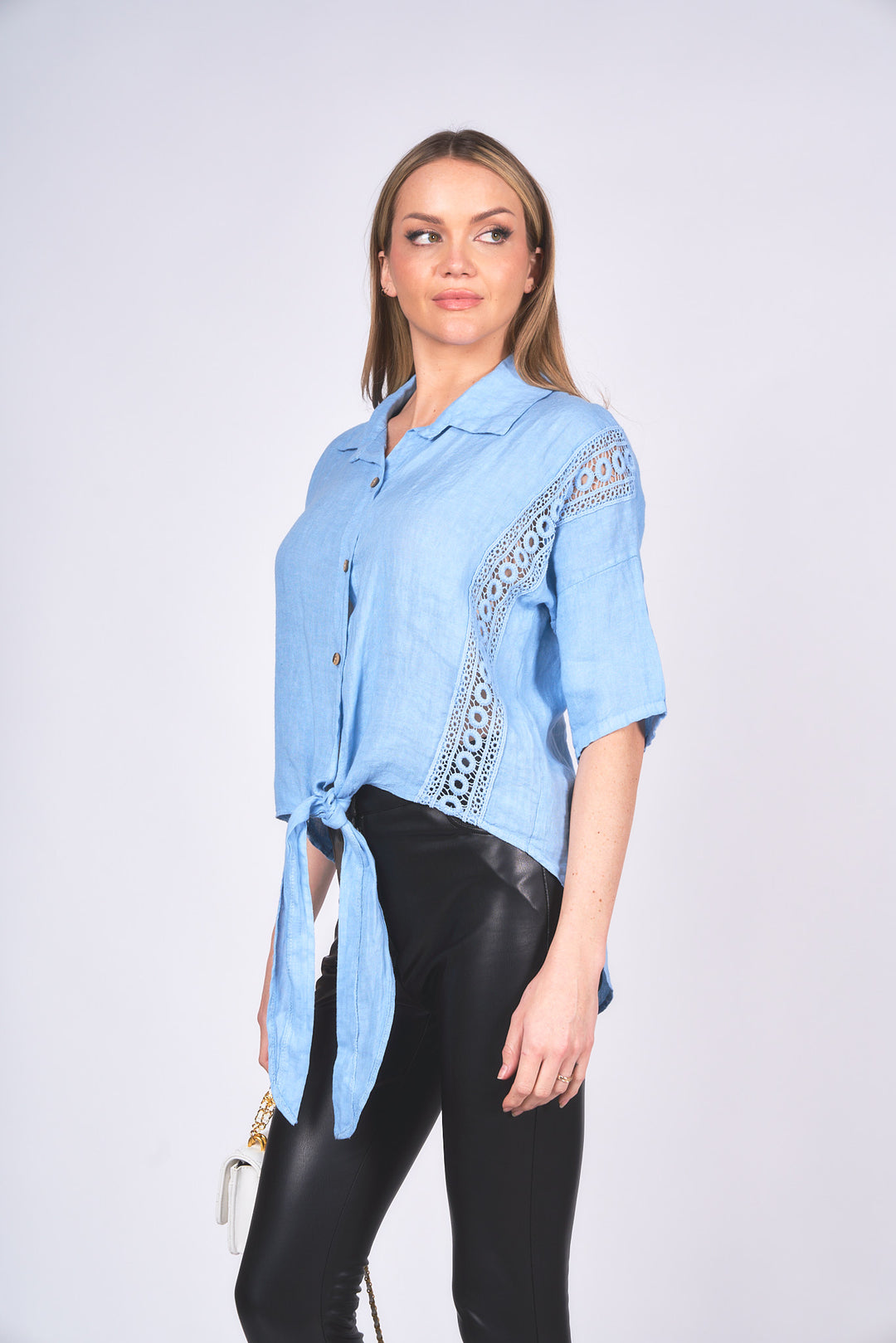 Linen Embroidered Blouse