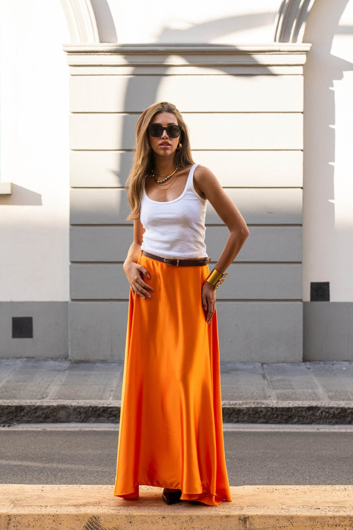 Lucia Flame Maxi Skirt