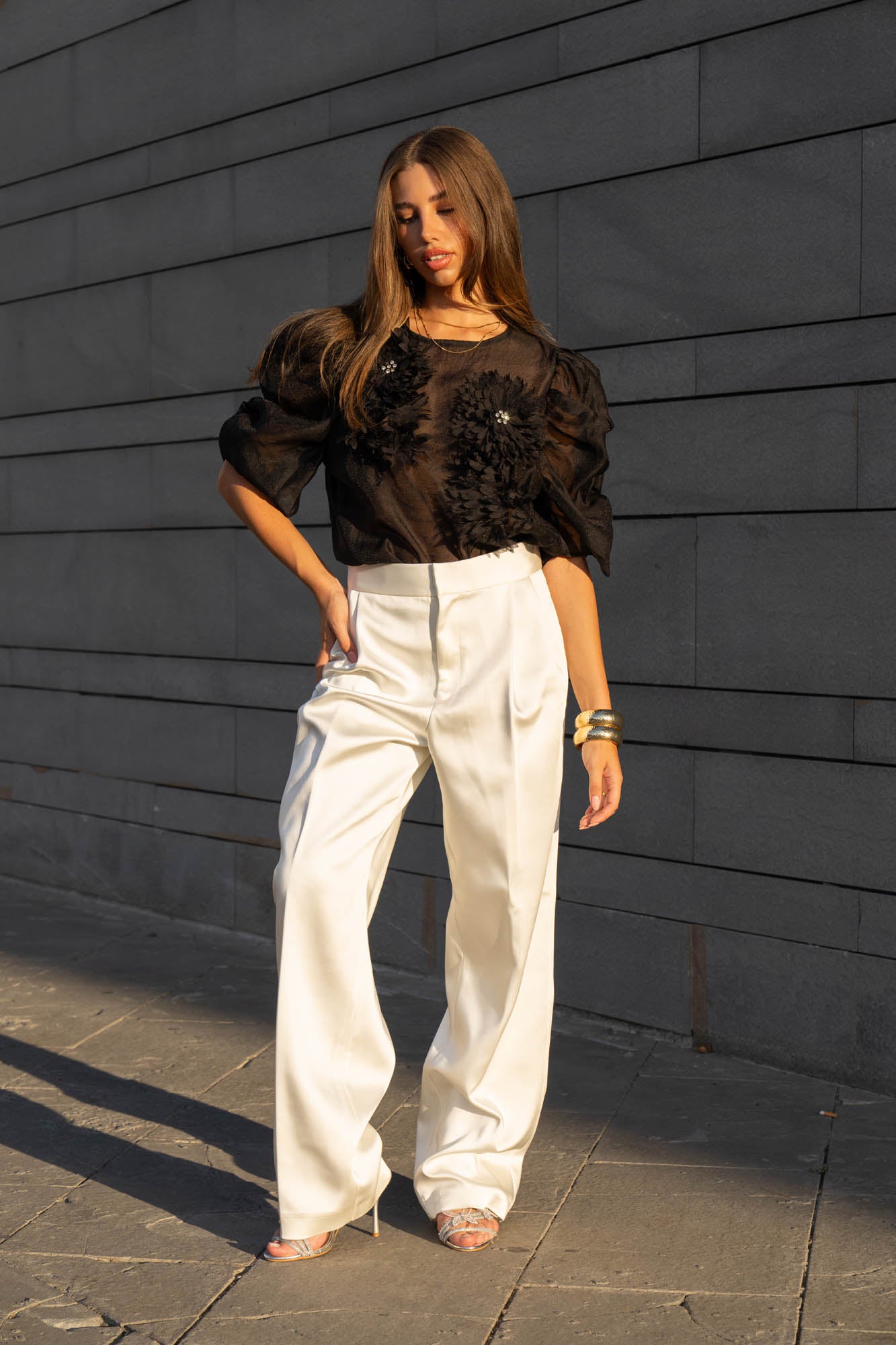 See-through 3D Flower Top – I Too Fashion