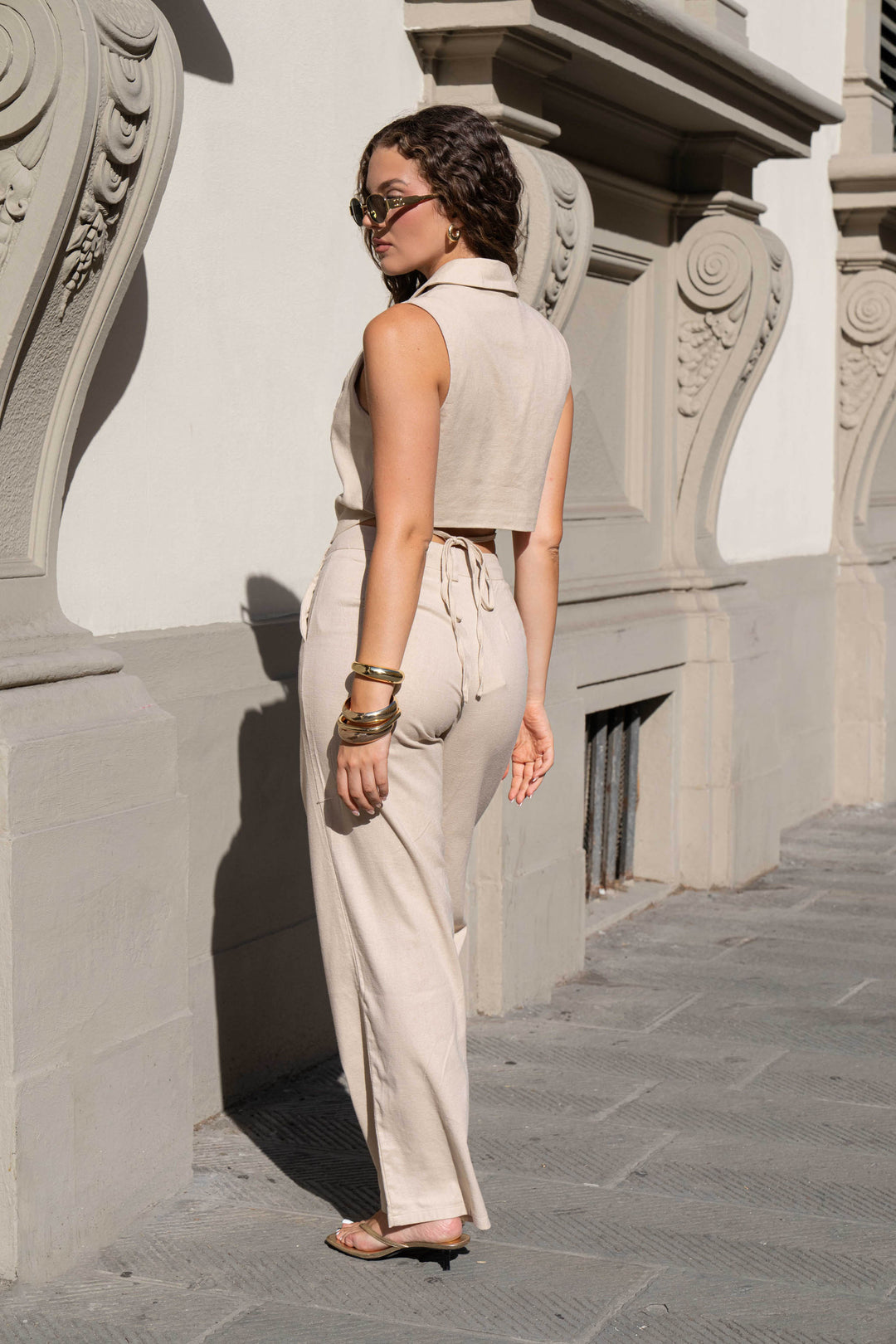 Chiara Summer Suit Linen Pants