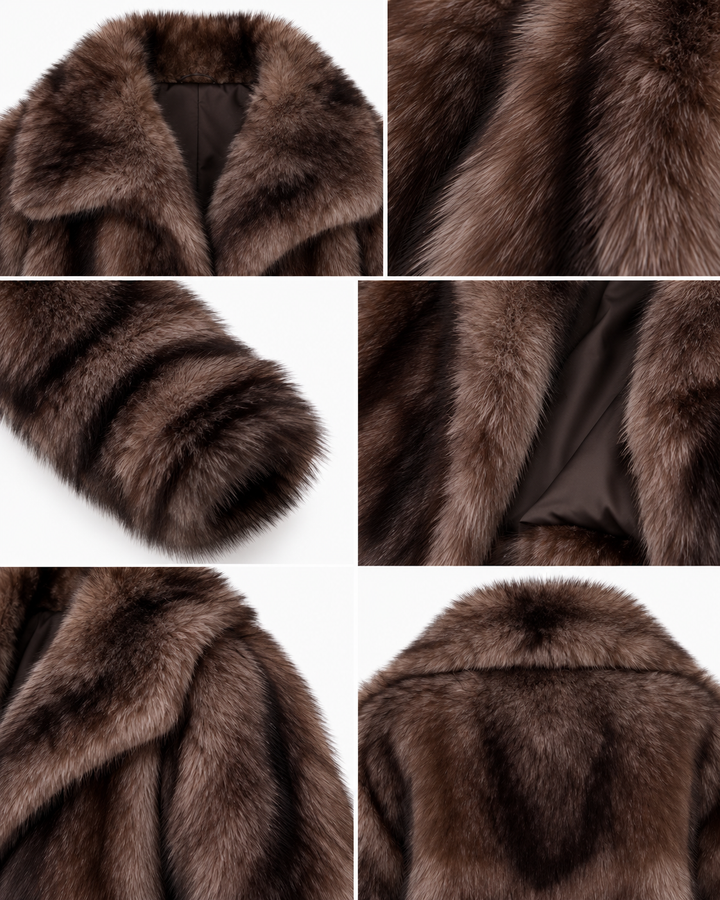 Luxe Shawl Collar Faux Fur Jacket