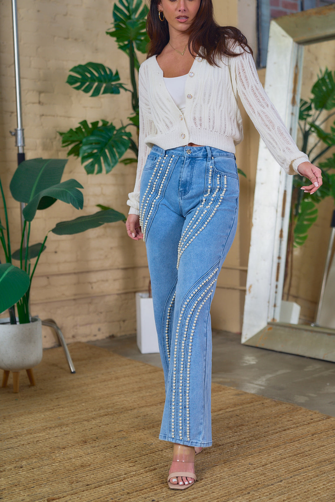 Fishnet Knitted Cardigan