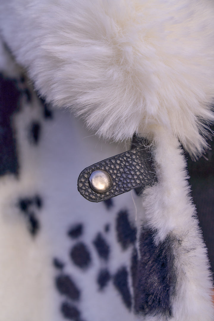Animal Print Furry Coat