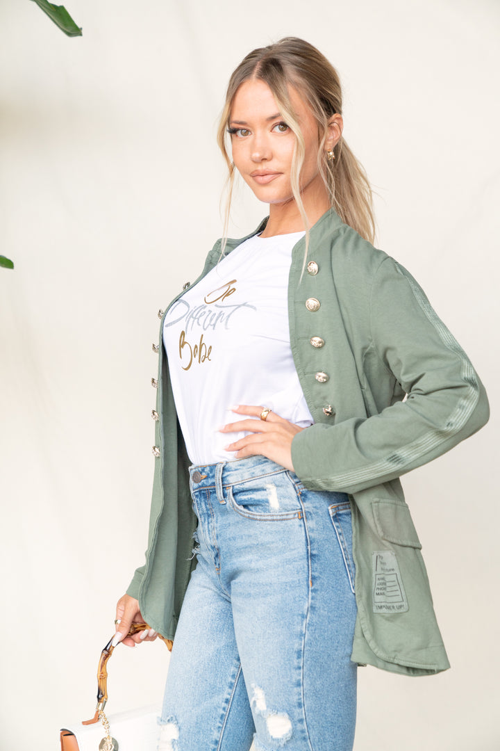 Silver Buttons Band Jacket